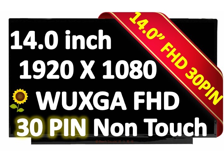 Lenovo ThinkPad T490 T490s T495 T495s Non-Touch Led Lcd Screen 14″ FHD 30 Pin