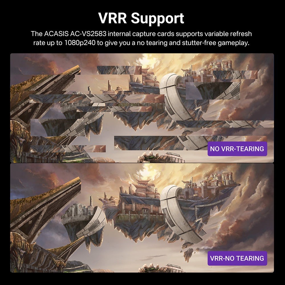 Acasis Internal 4K@60Hz HDMI PCIe Capture Card Loop-Out for Medical Gaming