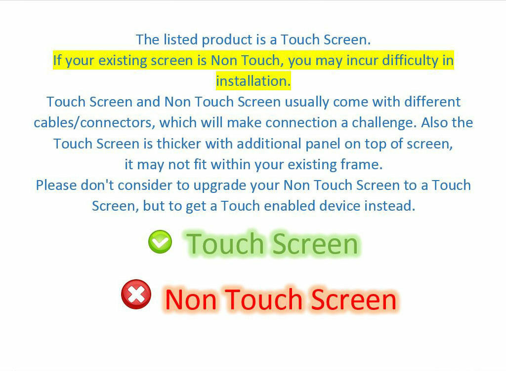 L20380-001 B156XTK01.0 OEM HP LCD DISPLAY 15.6 TOUCH 15-DA 15-DA0012DX (AD85)