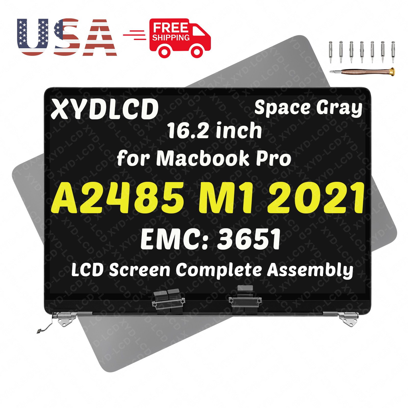 for Apple Macbook Pro 16″ A2780 EMC 8103 MNWC3xx/A MNWD3xx/A LCD Screen Assembly