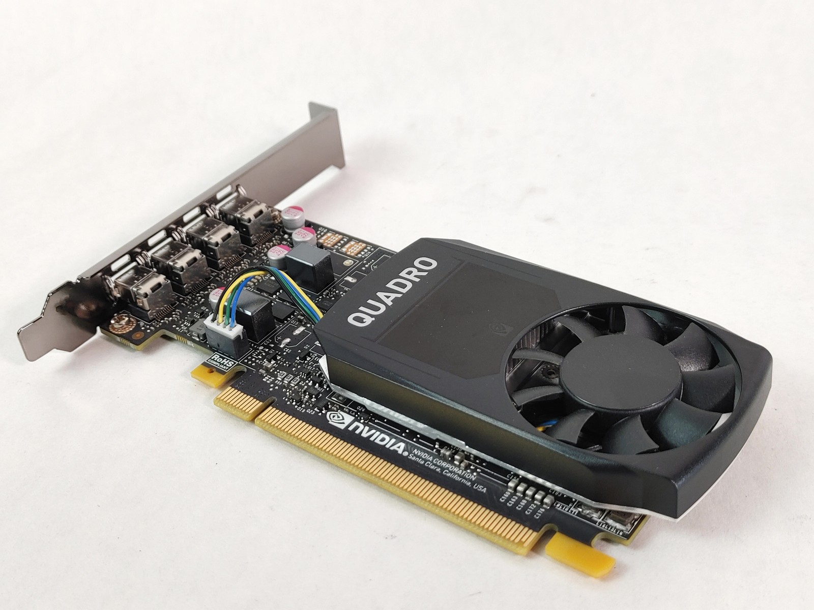 Lot of 5 NVIDIA Quadro P1000 4 GB GDDR5 PCI Express 3.0 x16 Desktop Video Card