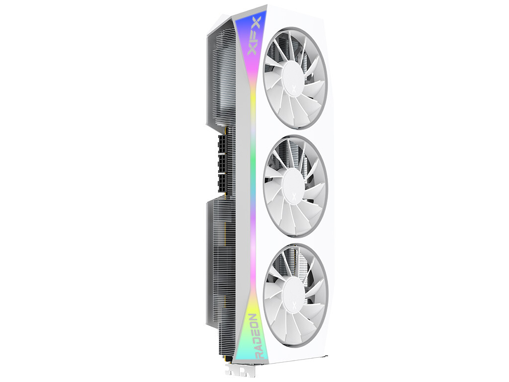 XFX Mercury AMD Radeon RX 9070 XT OC White Gaming Edition with RGB