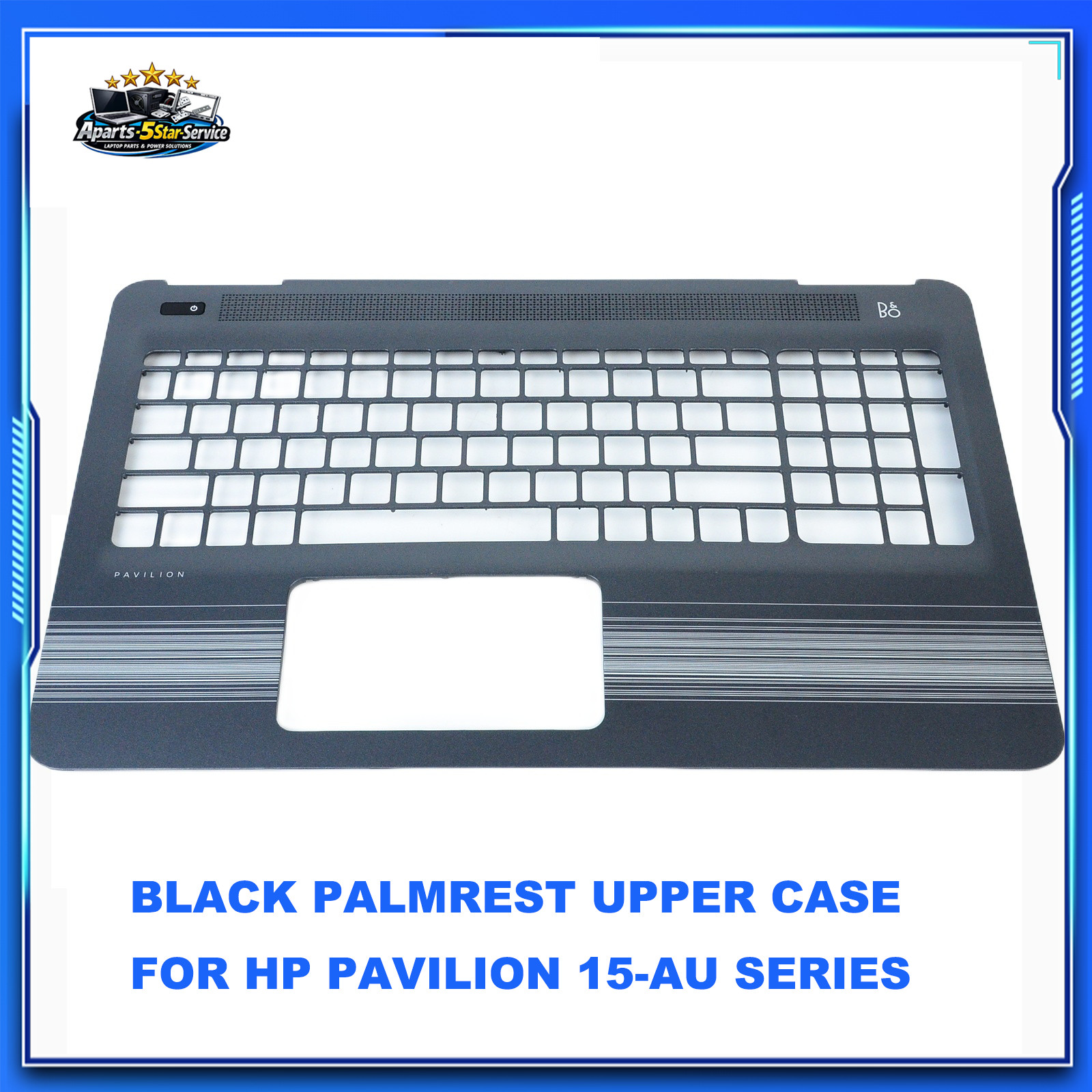NEW For HP Pavilion 15-AU 15-au010wm 15-au018wm Palmrest Upper Case Black