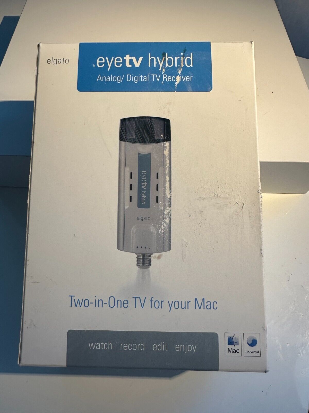 Elgato EyeTV Hybrid TV Tuner for Mac + CD + Cables + Remote NEW NIB