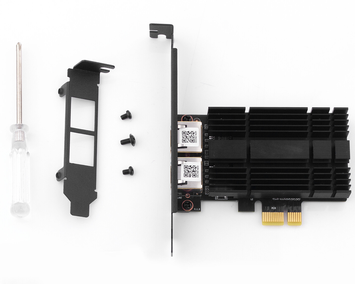 RJ45 PCI-E Gigabit Network Card 2.5G Ethernet Adapter with Intel I226 Two Ports