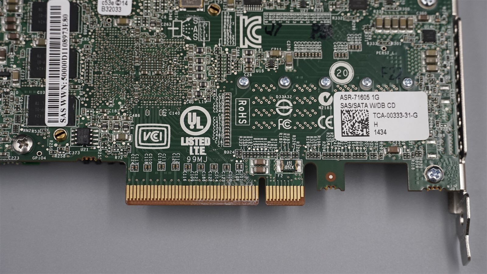 ASR-71605 ADAPTEC 16-PORT 6GB SAS/SATA PCIE RAID CONTROLLER W/ HIGH PROGILE