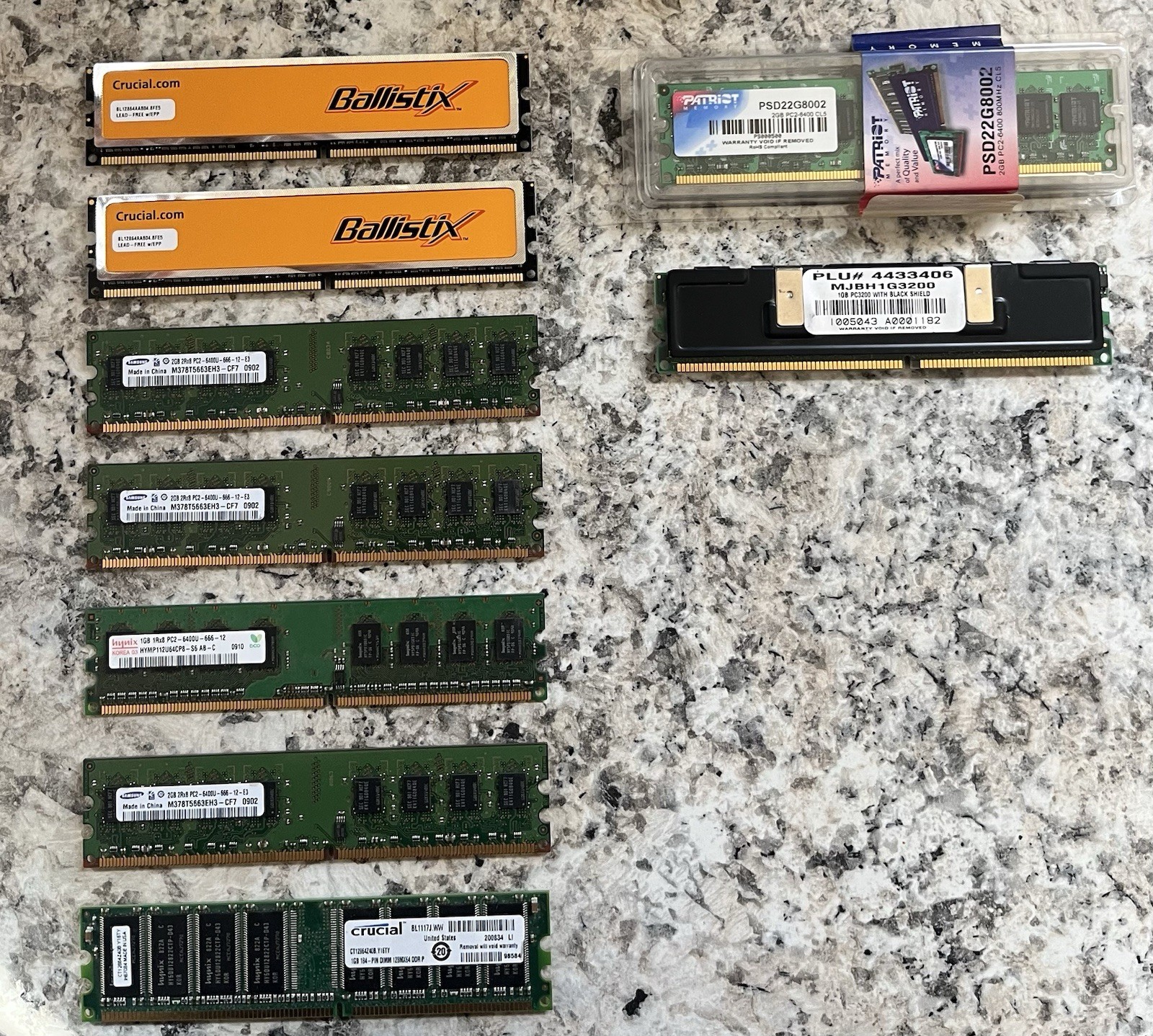 Mixed Random RAM Lot