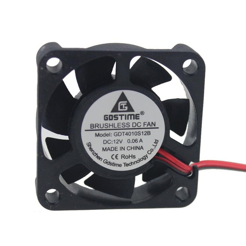 12V 40mm 4010S DC Brushless 2-pin 40x40x10mm CPU / Laser / Printer Cooling Fan