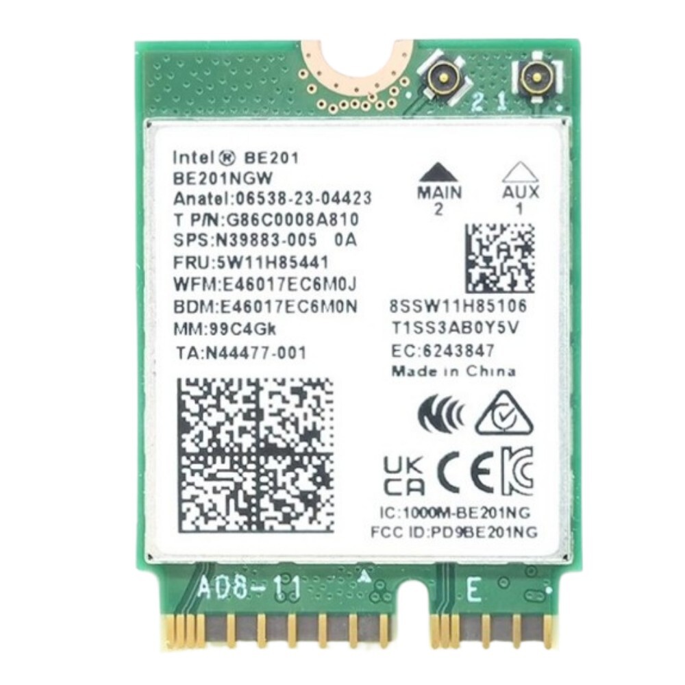 Intel BE201NGW Wireless WiFi6 Card CNVio3 BT5.4 Bluetooth NGFF M.2 5.8Gbps 80…