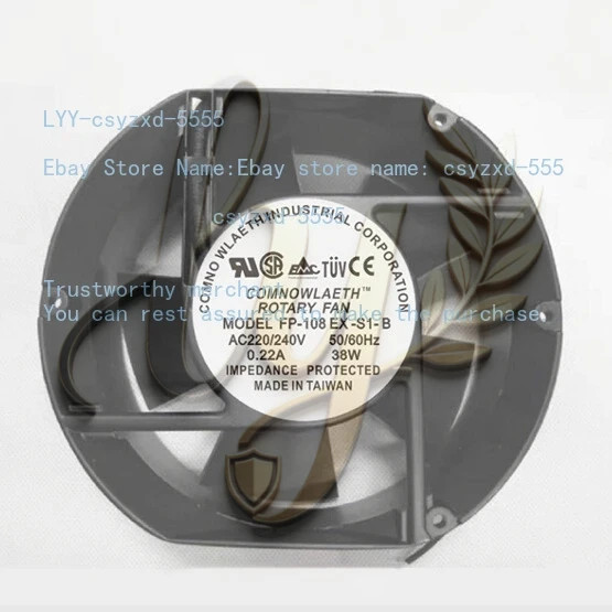 COMMONWEALTH Rotary Fan FP-108EX-S1-B 110V 0.43A 35W Axial Fan