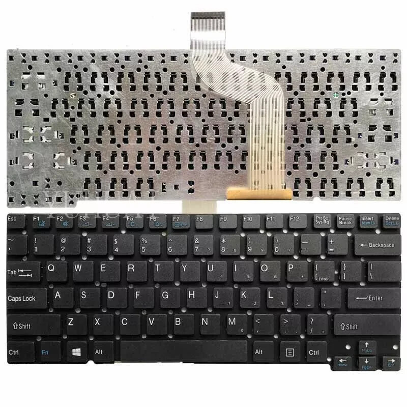 NEW FOR SONY VAIO T13 SVT13 SVT 13 T14 SVT14 SVT 14 Keyboard US Black No Frame