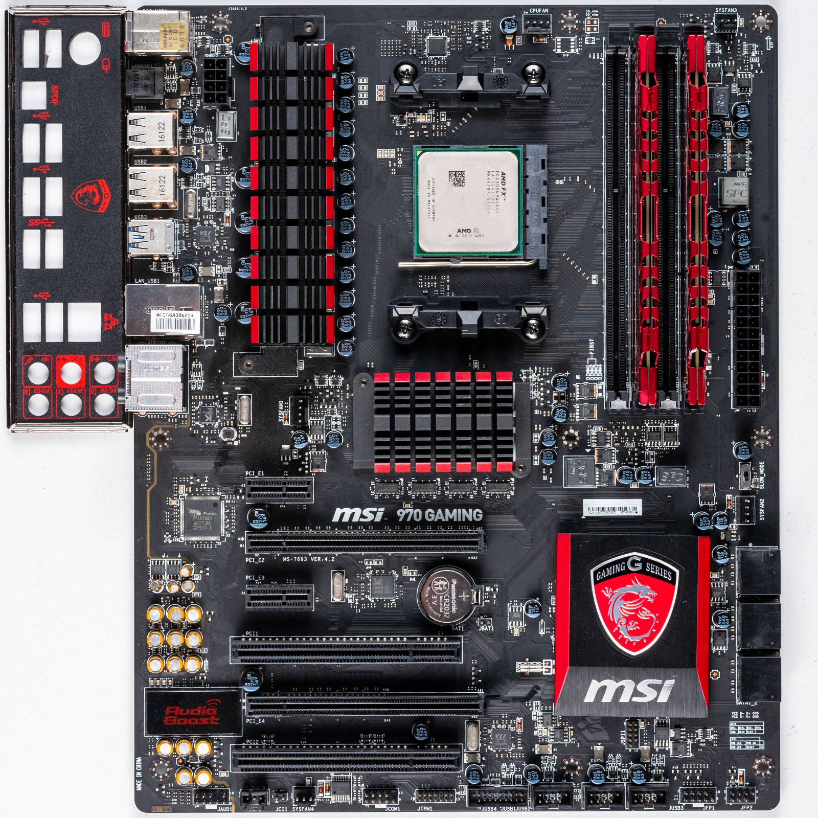 MSI 970 GAMING AM3+ ATX Motherboard DDR3 AMD FX-6300 UEFI USB3.0 Crossfire Ready