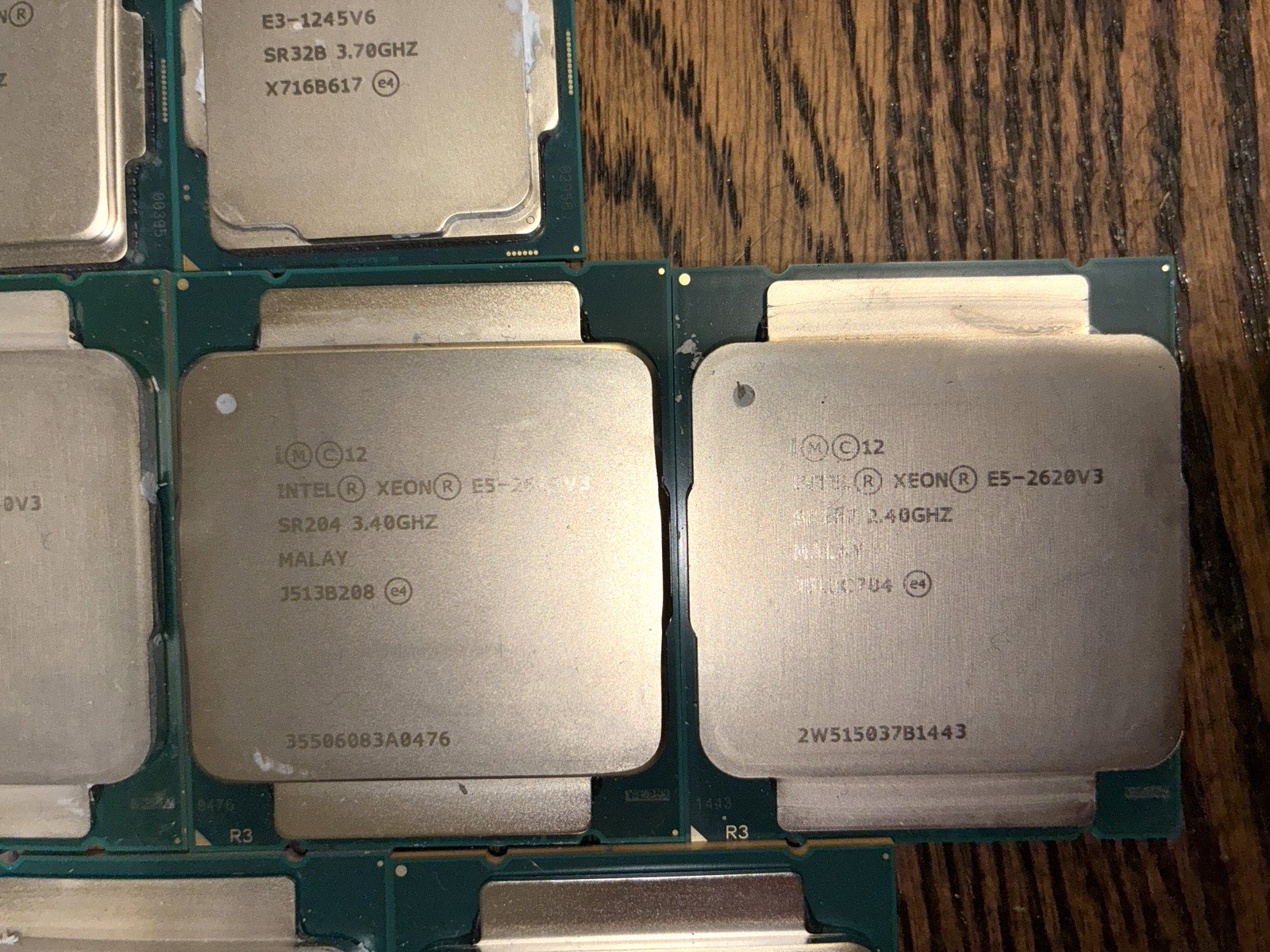 Intel Xeon Processor Mix CPU E3-1245v6 E5-2640v4 Silver 4210 + More Lot of 23