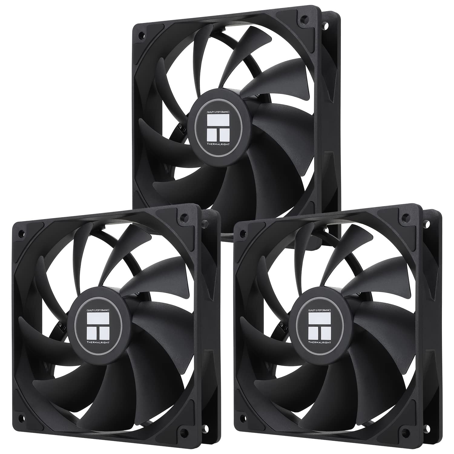 CPU Fan 120mm Silent PC Cooler 4pin PWM S-FDB Bearings 3 Pack