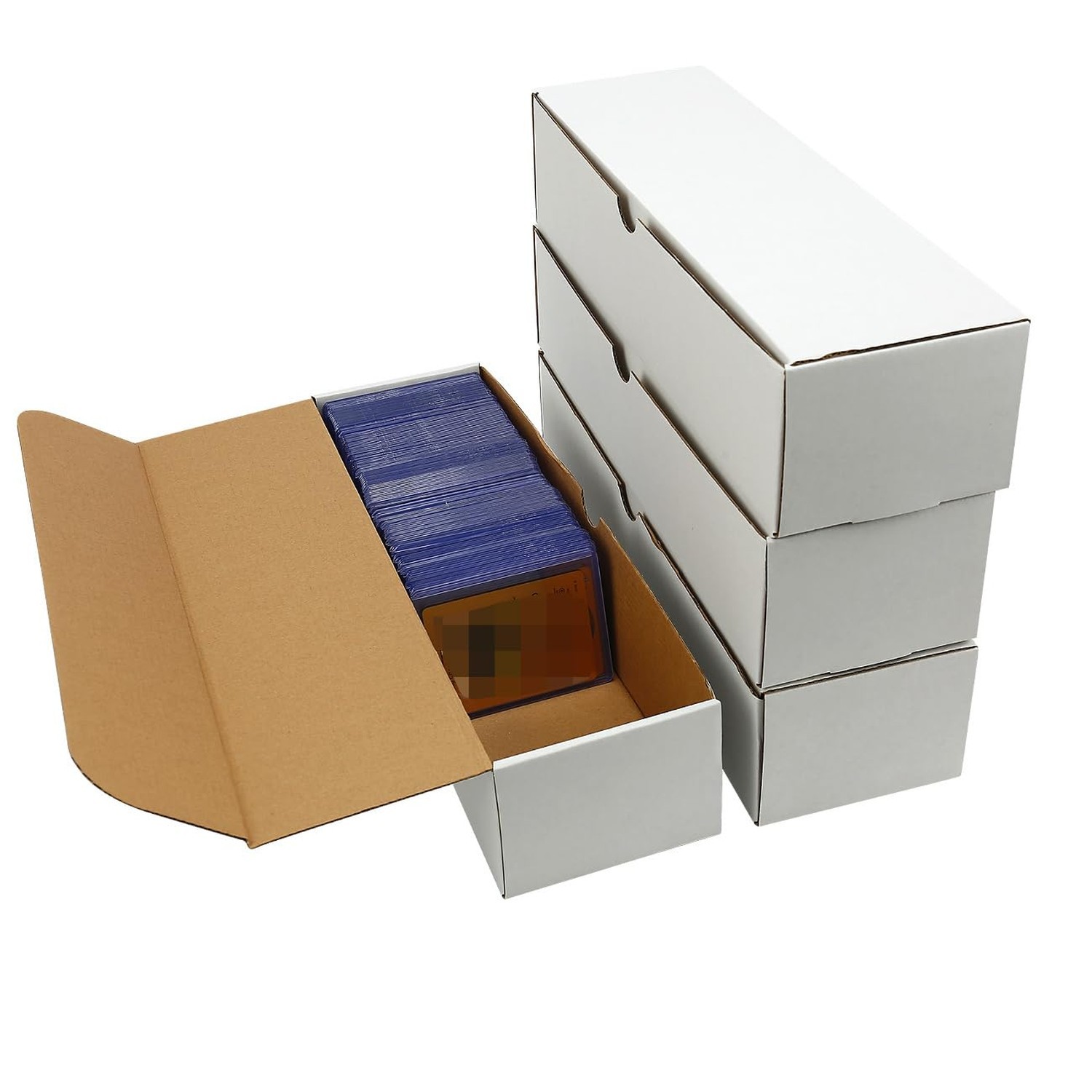4-Pack • 3200-Count Trading/Gaming Card Box – Fits Toploaders & Spor