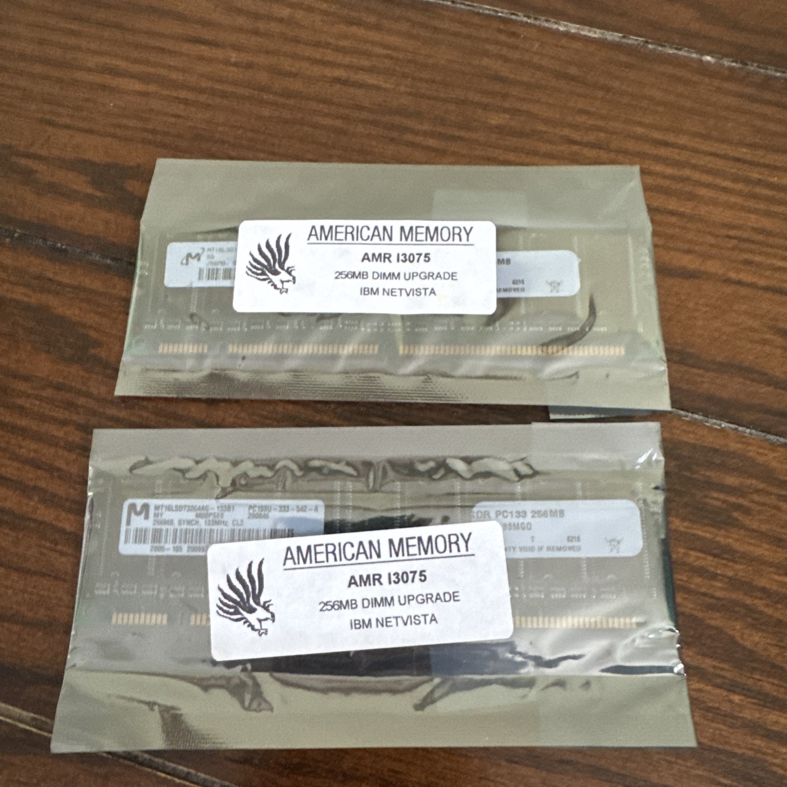 Micron 512MB (2X256MB) PC133 133MHz 168Pin Desktop SDRAM Memory Ram NON-ECC